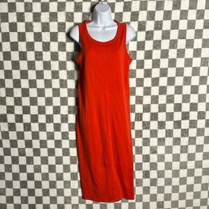 Elizabeth and James medium 100% cotton long tank dress M